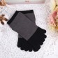 Women Girls Simple Style Five  Toe Socks 5  Pair Set Short Tube Ankle Socks